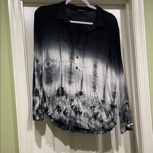 Rock & Republic Black and Gray Women's Top